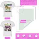 Carnival Iron on Sticker Decal Mardi Gras Patches for Clothing Mask Flower Washable Heat Transfer Decals Vinyl Stickers for Clothes Bag T-Shirt DIY Decor