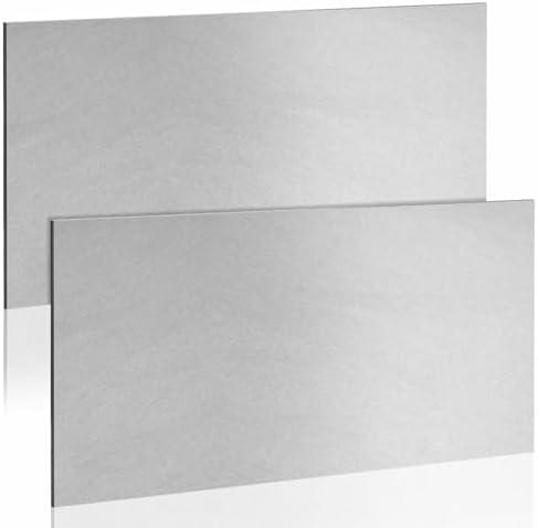 Zonon 2 Pcs 20 Gauge Sheet Metal Steel 12" x 6" x 0.032" Weldable Cold Roll Craft Metal Sheets Steel Plate for DIY Projects Home Auto, Easy to Shape, Weld, Cut and Form