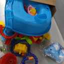 Auto 3-Tier Sand and Water Table with Pump, Summer Outdoor Beach Outside Backyard Activity Sensory Sand Water Table, Birthday Gifts for Toddler Boys Girls Ages 3 4 5 6 7 8, 8 inches x 17 inches x 14 inches