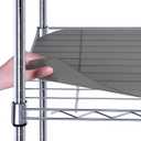 BRIAN & DANY Wire Shelf Liner 24" X 48", Heavy Duty Shelf Liners for Wire Shelving, Waterproof Protector Mats, Set of 4, Charcoal