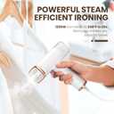 Portable Handheld Steam Garment Steamer Foldable: Effortless Wrinkle Clothes Steam Iron Removal 20Second Fast Heatup, 1200W, 120ml Water Tank for Home & Travel (120V Only, Not for Europe)