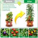Legigo 4 Pack Square Tomato Cages- 60 Inch Heavy Duty Tomato Trellis for Climbing Plants Outdoor, Tomato Plant Support Stakes Cage Garden Trellis for Garden Raised Garden Bed Cucumbers Vegetables