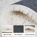 8x10 Area Rugs for Living Room Bedroom, Ultra Soft Fluffy Cream White Large Rug Carpet for Bedroom, Upgrade Non-Slip Fuzzy Shag Plush Rugs for Nursery Boys Girls Kids Room Modern Indoor Home Decor