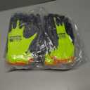 MANUSAGE Nitrile Work Gloves, 3D Comfort Stretch Fit, Powerful Grip, Touchscreen, Durable Foam Coated, Flexible, Lightweight, Machine Washable, Size-L Yellow 24 Pairs