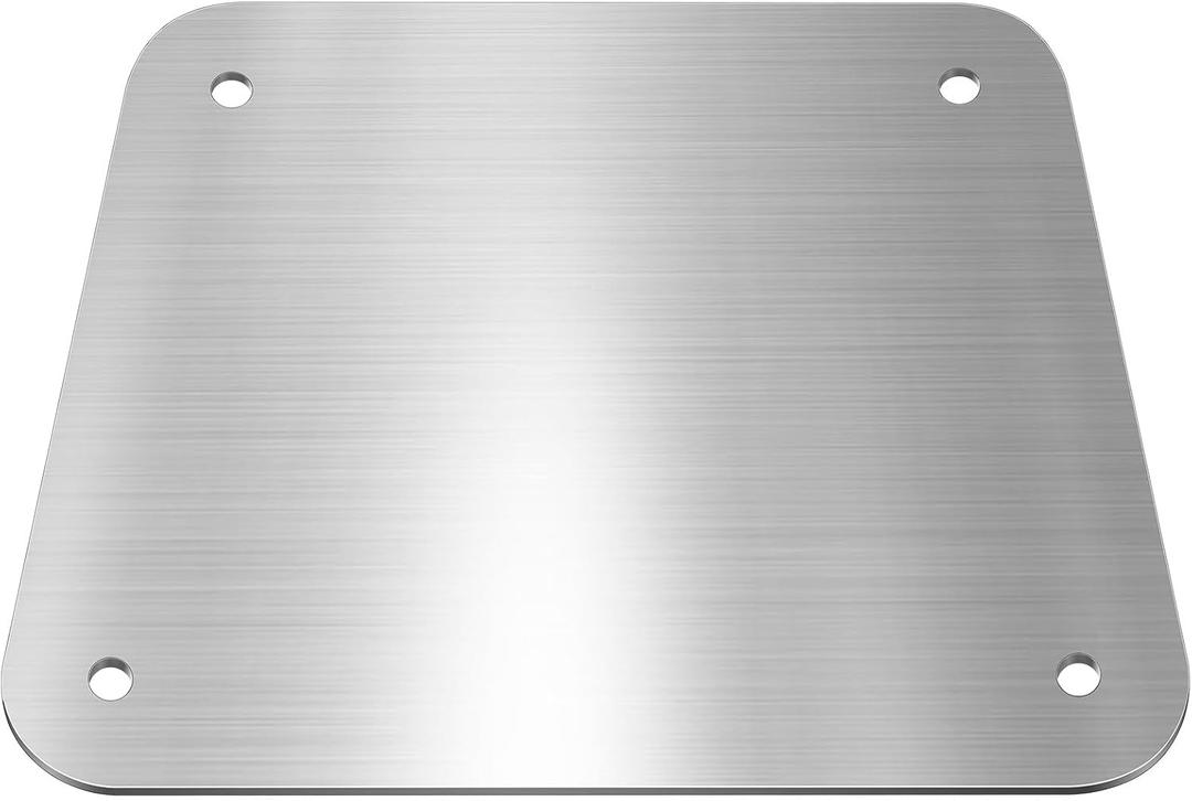 Bememo 1 Pcs Outboard Transom Reinforcement Plate, 0.2" Thick, Durable Aluminum Transom Support Plate Fit for Most Outboard Motors, Corrosion Resistant