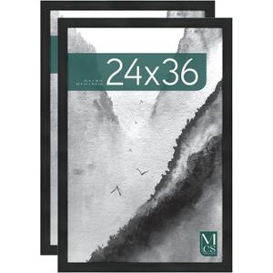 MCS Museum Poster Frame, Onyx, 24 x 36 in, 2 pk