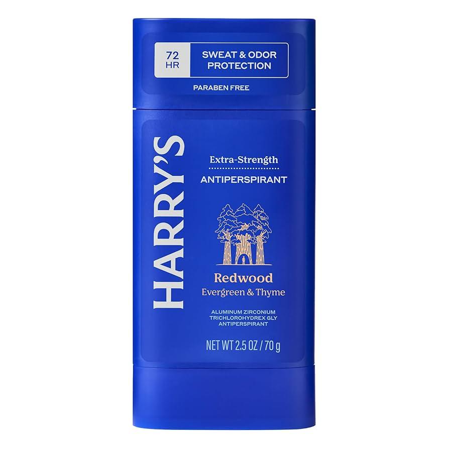 Harry's Extra-Strength Antiperspirant Deodorant, Sweat & Odor Control Antiperspirant for Men, Redwood, 2.5 oz