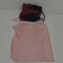Ibeauti Womens Camisoles Tops with Built in Padded Bra Basic Breathable Tank Top (Medium, 03 Black/Pink/Wine)