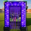 7FT Halloween Inflatable Pixel Trunk or Treat Car Decorations Kit for SUV BannerHalloween Garage Door Decorations Outdoor Haunted House (Pixel Gate)