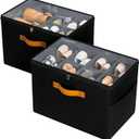 MultiFunctional Shoe Storage Bag 8 Compartment Portable Home and Gym Essential Portable Home and Gym Essential Home (Black)