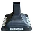 RAINEVADER Deck Drainage System, Downspout Gutter System, Black 16 inch