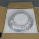 Semi Flush Mount Ceiling Light, Upgraded Larger Gold Glass Ceiling Light Fixture, Vintage Lighting for Hallway Kitchen Bedroom Dining Room, Bulb Not Included (11.03 inch)