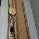 TACAHE Minimalist Corner Floor Lamp - 2700K-6500K Dimmable LED Night Light - Modern Standing Mood Lamp with Remote Control for Living Room, Bedroom - 57" 12W - Gold - 1Pack