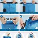 HEETA Dry Bag Waterproof for Women Men, 5L Roll Top Lightweight Dry Storage Bag Backpack with Phone Case for Travel Swimming Boating Kayaking Paddle Board Camping Beach Accessories