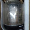 Elite Gourmet EKT1001 Electric 1.0L BPA-Free 1100W Glass Kettle Cordless 360 Base, Stylish Blue LED Interior, Handy Auto Shut-Off Function  Quickly Boil Water For Tea & More, Black