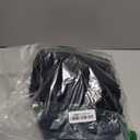 PRETTODAY Women's Crew Neck Knit Sweater Long Sleeve Textured Ribbed Casual Loose Cropped Pullover Tops (Black, M)