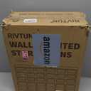 Wall Mounted Storage Bins Parts Rack 4 Colors Garage Plastic Shop Tool Organizer, ABS Plastic Garage Rack, Screw Storage 30 Bins (25.2inch*16.2inch)