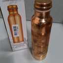 Pure Copper Water Bottle 34 Oz Copper Water Bottle - Leak Proof (34 Oz) (With Pitambari Powder)