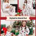 PATPAT Family Christmas Pjs Matching Sets Holiday Jammies Sleepwear Christmas Pajamas for Family Xmas Outfits with Socks (White, XL)