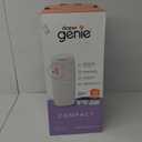 Diaper Genie Compact Pail Includes 1 Starter Square Refill That can Hold up to 165 Newborn-Sized Diapers.