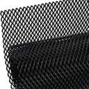 AggAuto 47x16 inches Car Pickup Truck Grill Mesh Spoiler Bumper Vent Aluminum Alloy Automotive Grille Insert Air Intake Racing Rhombic Hole 6x12mm Black