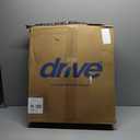 Drive Medical 11148-1 Folding Steel Bedside Commode Chair, Portable Toilet, Supports Individuals Weighing Up To 350 Lbs, with 7.5 Qt. Bucket and 13.5 Inch Seat, Grey