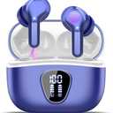 Wireless Earbuds Bluetooth 5.3 Headphones, 40H Playback HiFi Stereo Ear Buds with LED Display, ENC Noise Cancelling Earbuds, IP7 Waterproof in-Ear Earphone for iOS Andriod Sport/Workout/Running/Blue