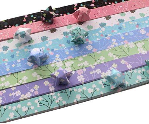 400 Star Paper Lucky Star Origami Paper DIY Handmade Orgami Paper Craft Paper,Origami Star Paper Strips, Q969