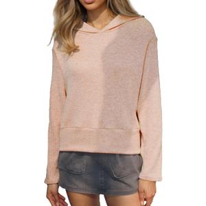 Women Hoodies Sweatshirts Casual Loose Pullover Tops Long Sleeve Fall Shirts Fashion Clothes OneSize (Yellow)