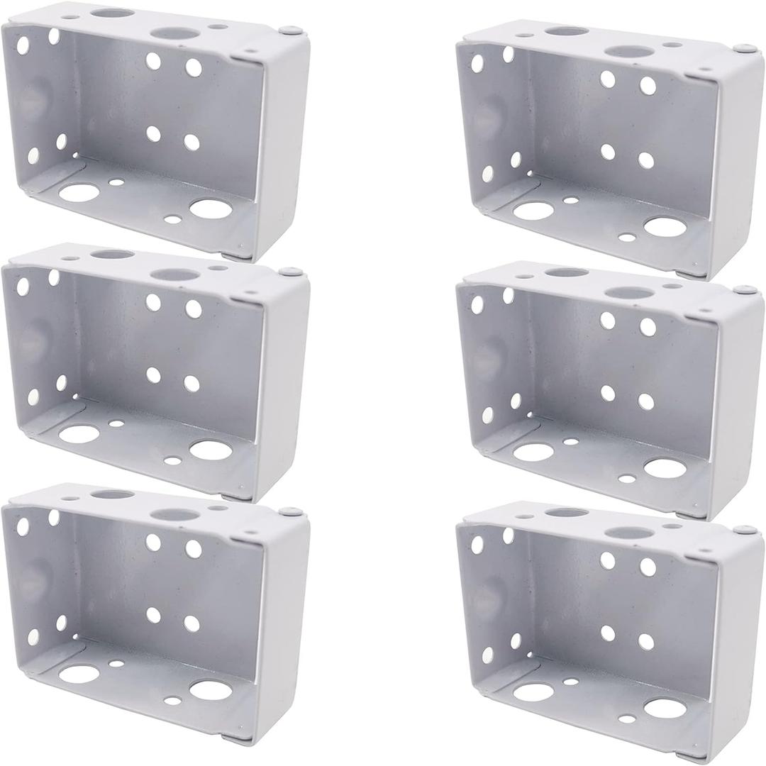 TIHOOD 6PCS 2.5 inch Blind Brackets Low Profile Box Mounting Bracket for Window Blinds