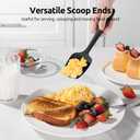 U-Taste Silicone Spatula Set with 600 Degrees Fahrenheit Heat Resistant (Black)
