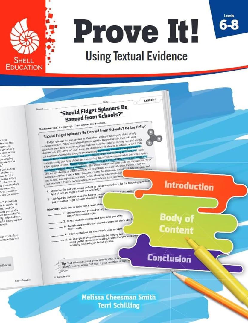 Prove It! Using Textual Evidence, Levels 6-8, Paperback