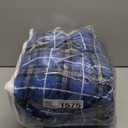 RUVANTI Flannel Sheets Full Size - 100% Cotton Double Brushed Bed Sheets Set, Deep Pockets 16 Inches, All Seasons Breathable & Extra Soft Full Sheets, Warm & Cozy, 4 Piece, Blue Plaid