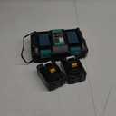 2 X BL1850B Battery 18V 5.0Ah with Charger 4.0 Ah DC18RD, Replace for Makita 18V Battery LXT400 BL1860B BL1830B BL1850B BL1830B BL1830 BL1845 DC18RC