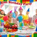 Mifoci 13.7" Building Block Party Cupcake Cardboard Number for Charcuterie Bricks Birthday Party Fillable Paper Mache Chocolate Candy Cake Decorative Gift Box(Number 8)