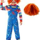 Morph Play Time Killer Costume With Wig Halloween Costumes For Boys Horror Movie Costume Kids Halloween Costumes For Kids (Medium)