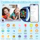 4G Kids Smart Watch GPS Tracker, Smartwatch for Kid with Video Calling, Voice Chat, Class Mode, SOS, Pedometer, Alarm, SIM Card HD Touch Screen Phone Watch Gift for 4-12 Girls Boys (Blue)