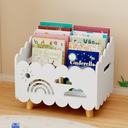 Wood Kids Bookshelf, Montessori Bookshelf, With 2 Adjustable Dividers, Suitable Kids Rooms, Nursery & Classroom, Kids Bookshelf And Toy Storage, Toddler Book Rack, Nursery Book Shelves, Kids Bookcase