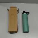 Fijinhom 24 oz Insulated Water Bottle with Handle, 304 Stainless Steel Water Bottles with Wide Mouth, Double Wall Vacuum Sports Water Bottle, BPA Free, Keep Cold and Hot, Forest Green