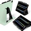 MOFT Folio Case for iPad Pro 13-inch (M4) 2024 - Silm Stand Protective Case with Detachable Pencil Holder, Multi-Angle Viewing, MOVAS Leather Cover, Auto Sleep/Wake, Peppermint