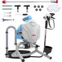 HARDELL 3000PSI Airless Paint Sprayer High Efficiency Vertical Paint Sprayer with Spraying Kit for Even Fine Paint Application Ideal for House Furniture Walls Ceilings Fences