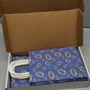 Kolldenn 24 Pcs Gold Rings Goodie Bags with Handles Golden Cartoon Paper Bags Video Game Party Favors for Gamer's Party Decorations Birthday Gifts Snack Supplies(Blue)