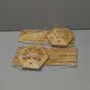 Elsjoy Set of 2 Plastic Bag and Bottle Drying Racks, Bamboo Dryer Rack Stand with 12 Sticks, Reusable Bag Cup Drainer Holder for Kitchen Storage, Hexagon Base