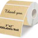 Starboling 3" x 2" Thermal Labels,Self-Adhesive Rectangle Thermal Printer Sticker,for Price,Barcode,Mailing,NameKraft