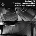Auxko All Weather Cargo Liner Fit for Honda CR-V(Include Hybrid) 2023 2024 2025 2026 Upper Position TPE Rubber Trunk Mat CRV Accessories All Season Guard Odorless Anti-Slip Cargo Mat Black
