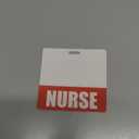 Nurse Badge Buddy (Red) - Heavy Duty Badge Tags for Nurses - Double Sided Identification Card
