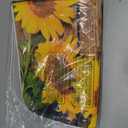 Dish Drying Mat Sunflowers On Wooden, Absorbent Reversible Flowers Drying Mat Dishes Pad Dish Mats for Drying for Kitchen Counter Decor 18x24 Inch