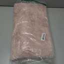 CozeCube Upgraded Shaggy Bath mat for Bathroom Non Slip 36" X 24", Super Soft Quick Dry Bath Rugs, Fluffy Plush Bathroom Rugs Machine Washable, Dusty Pink