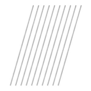 uxcell 10 Pcs 304 Stainless Steel Round Rod, 3/16" Diameter, 18"(450mm) Length Metal Solid Shaft Rods, Steel Stick Lathe Bar Stock for Crafts DIY Models Plane Ship Cars