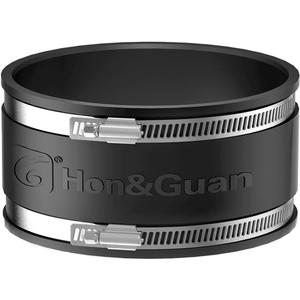 Hon&Guan 8 Dust Collection Fittings Rubber Noise Reduction Clamp for 8 Inch PVC Pipe/HVAC Inline Duct Fans and Carbon Filters/Duct Reducer